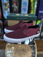 STATE FOOTWARE STATE FOOTWEAR - Keys Slip-on Black Cherry/White Suede - 9 US