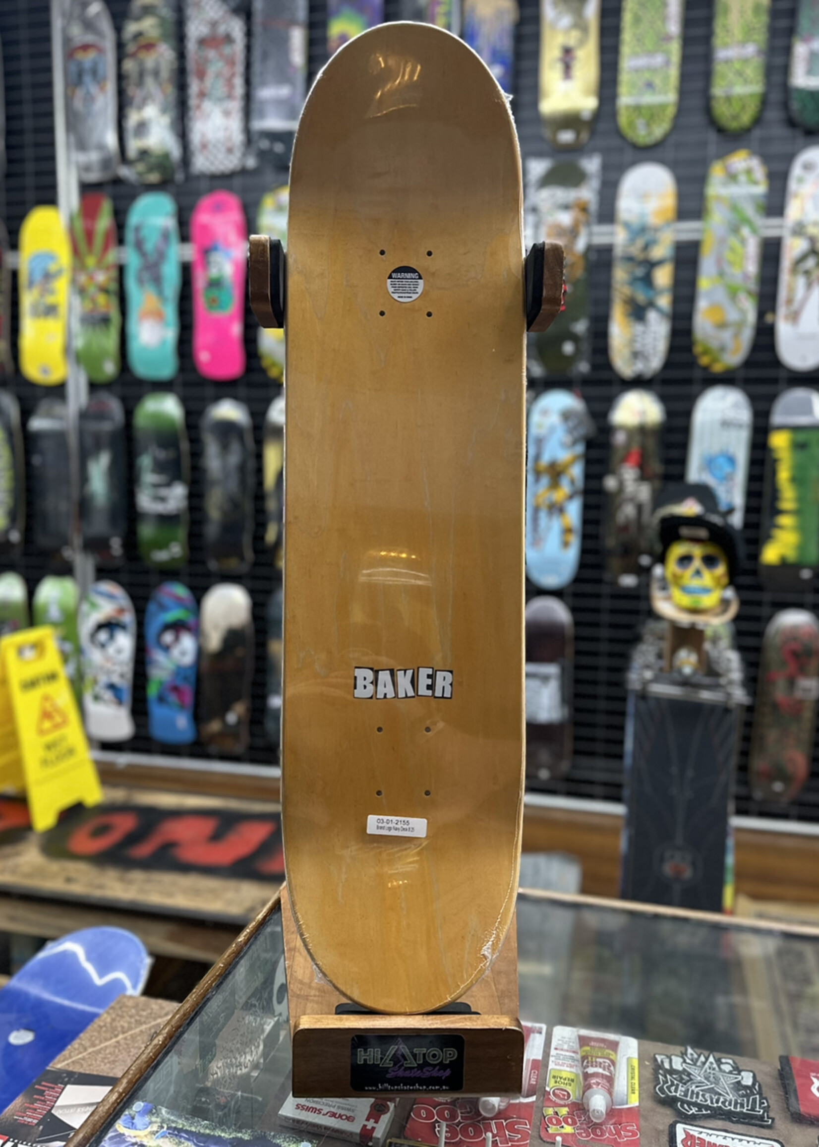 BAKER SKATEBOARDS BAKER - Brand Logo Navy Deck - 8.25"