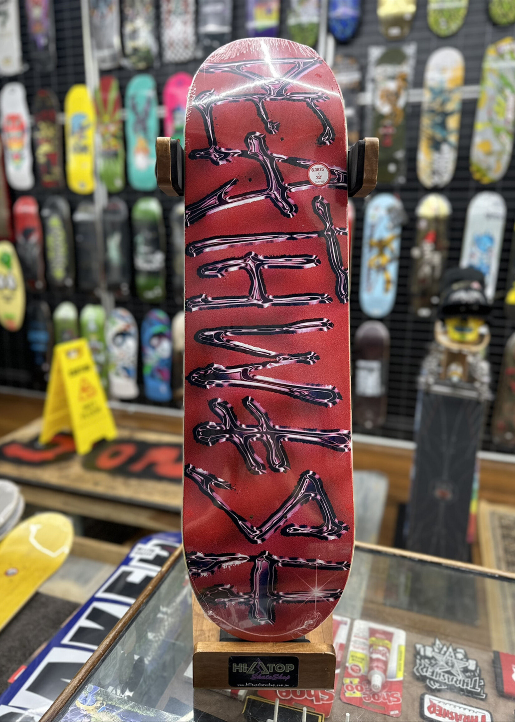 Deathwish Skateboards DEATHWISH - OG Spray Chrome Red Deck - 8.38"