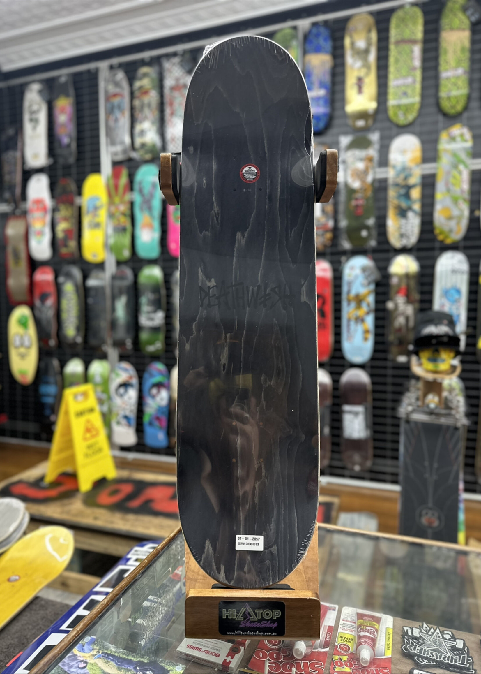 Deathwish Skateboards DEATHWISH - OG Spray Chrome Red Deck - 8.38"