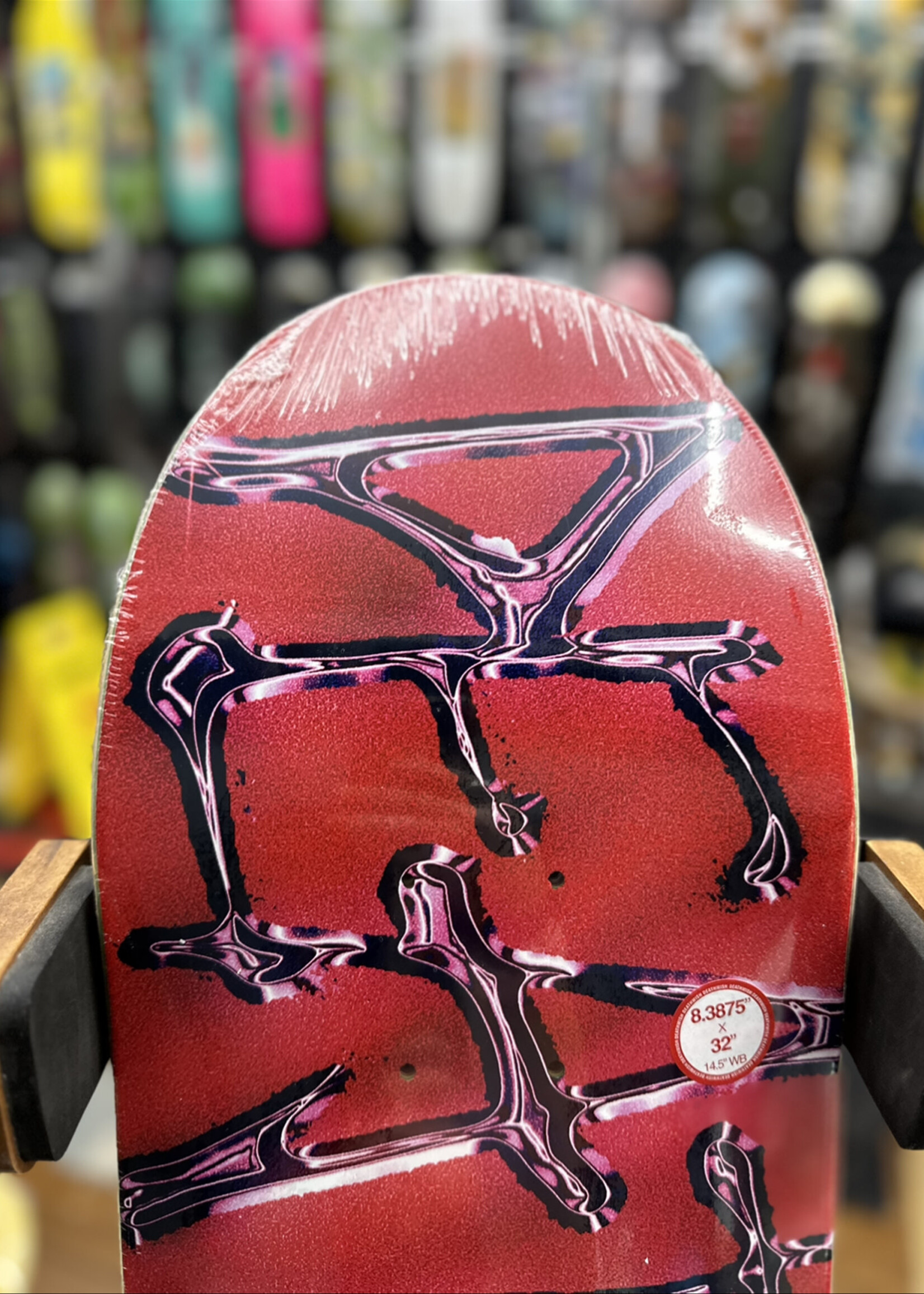 Deathwish Skateboards DEATHWISH - OG Spray Chrome Red Deck - 8.38"