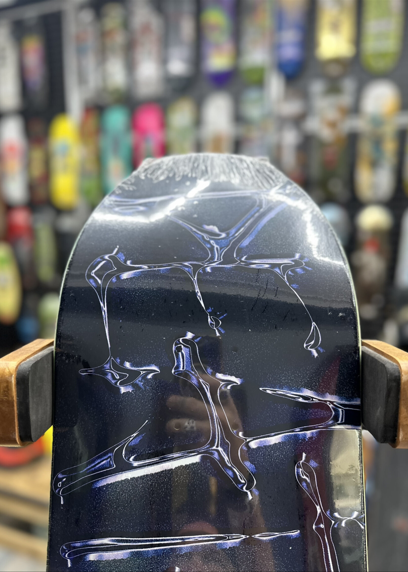 Deathwish Skateboards DEATHWISH - OG Spray Chrome Black Deck - 9.0"