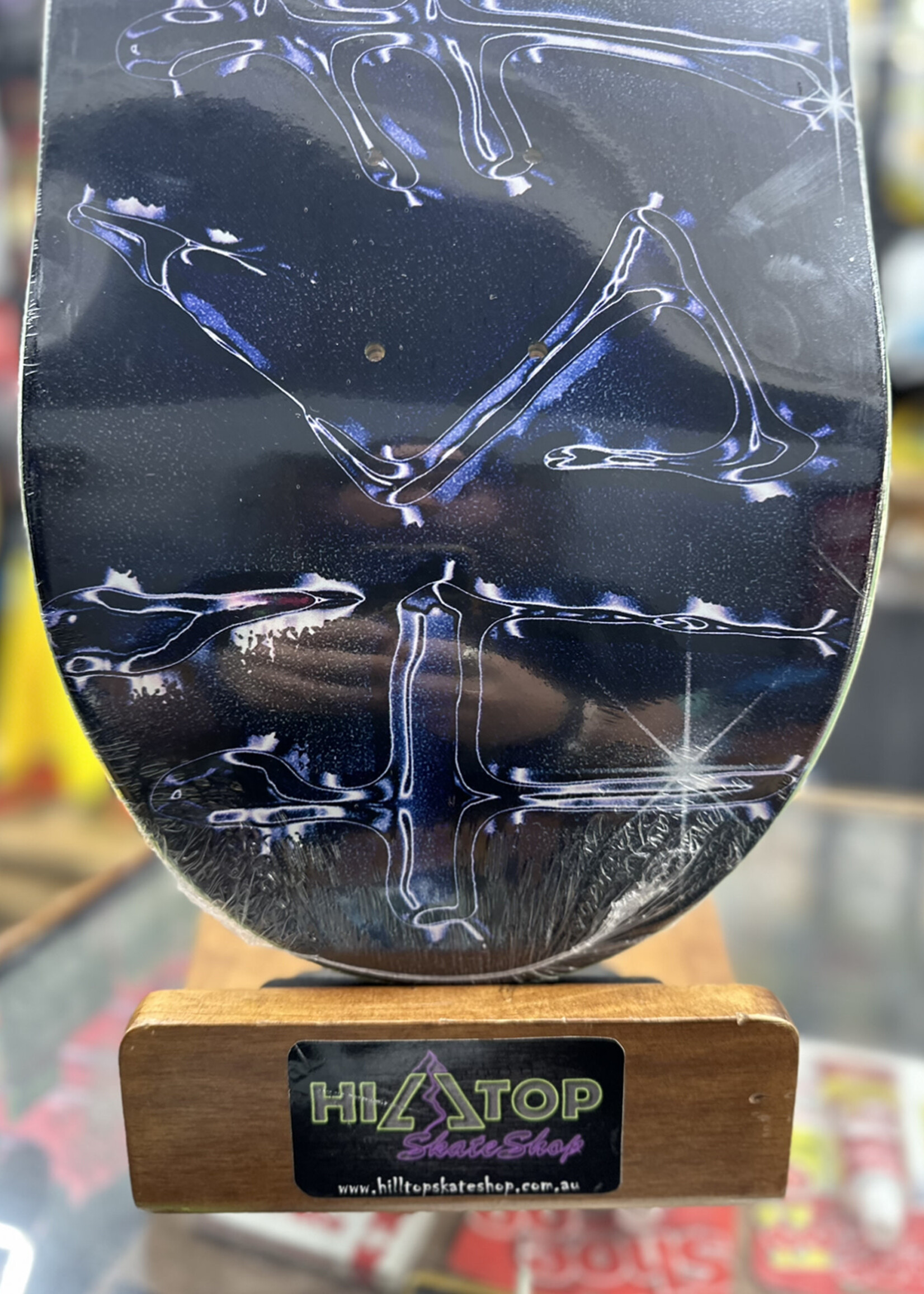 Deathwish Skateboards DEATHWISH - OG Spray Chrome Black Deck - 9.0"