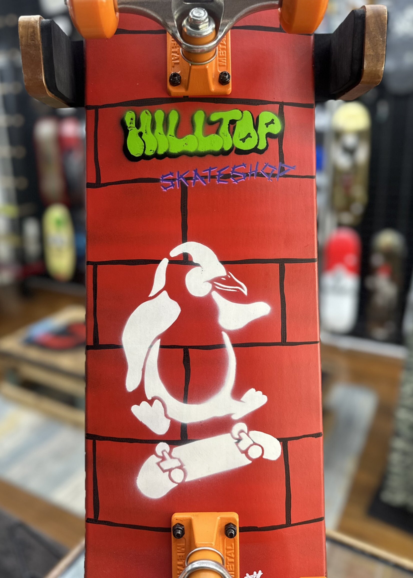 Local Artists LOCAL ARTISTS - Xus D. Demiurge Red Brick Skate Penguin - 8.0" Complete