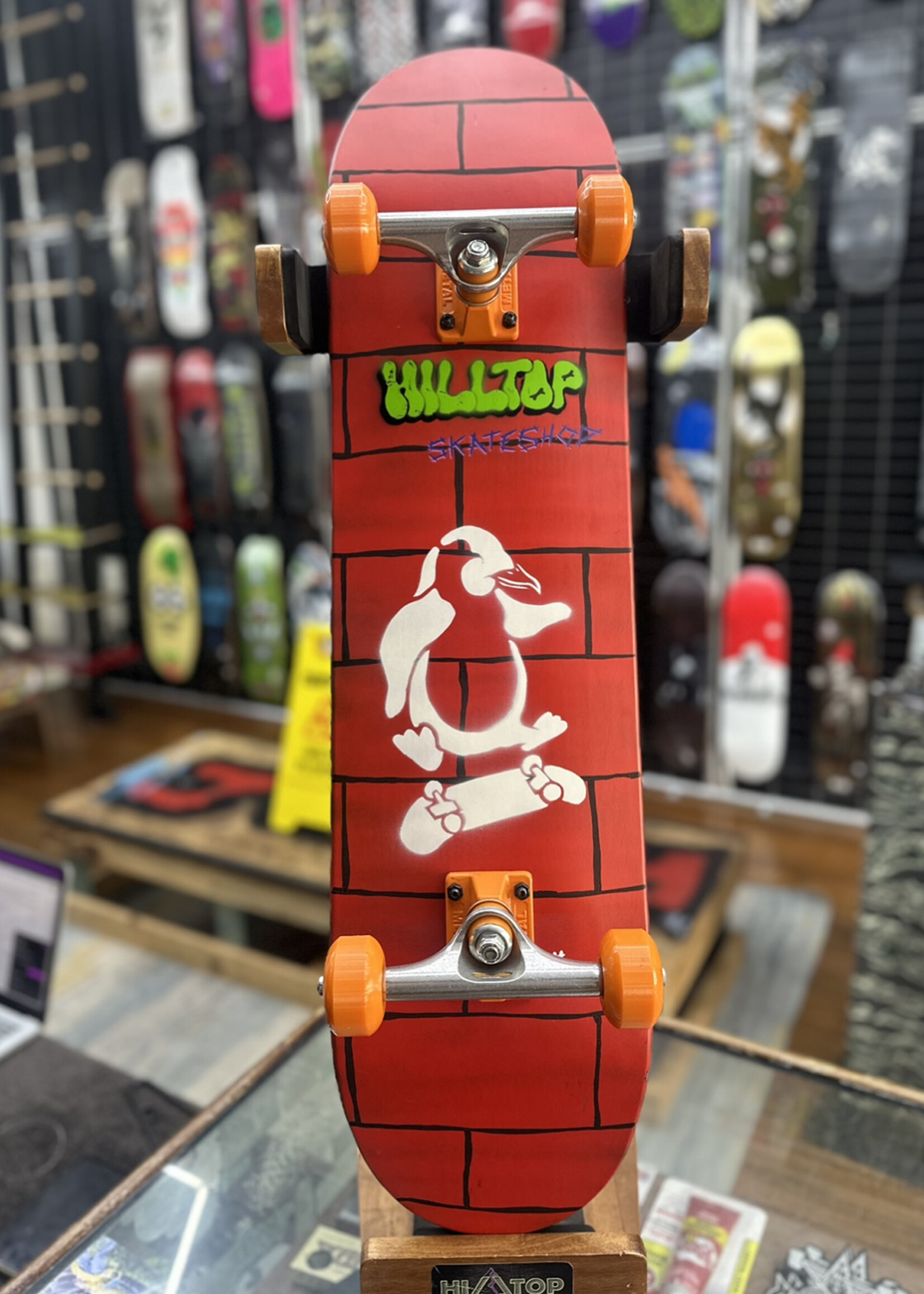 Local Artists LOCAL ARTISTS - Xus D. Demiurge Red Brick Skate Penguin - 8.0" Complete