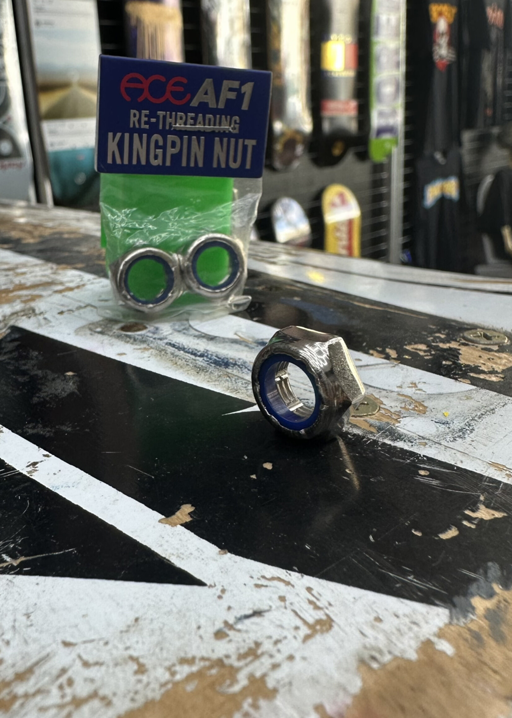 ACE Mfg. SPARE PARTS - Truck Parts - ACE Mfg. - AF1 Re-Threading Kingpin Nuts - Pair