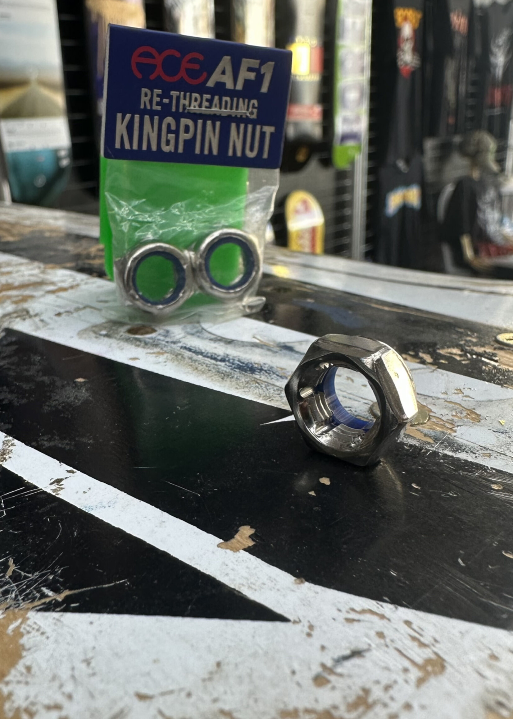 ACE Mfg. SPARE PARTS - Truck Parts - ACE Mfg. - AF1 Re-Threading Kingpin Nuts - Pair