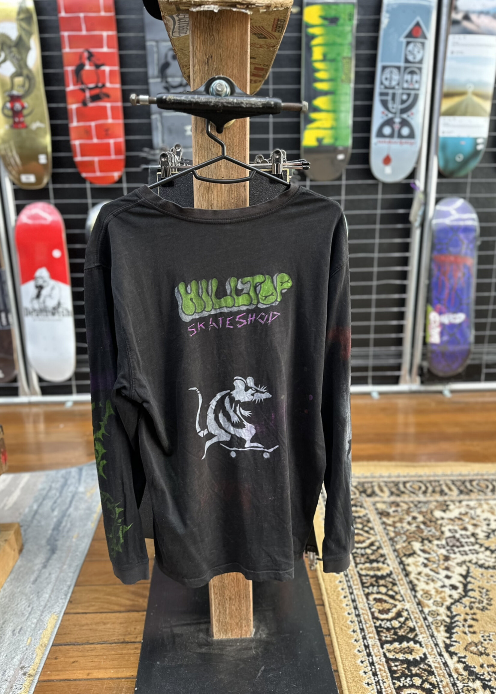 Hilltop Skateshop HILLTOP SKATESHOP - Custom Tee #4 - Long Sleeve - Large