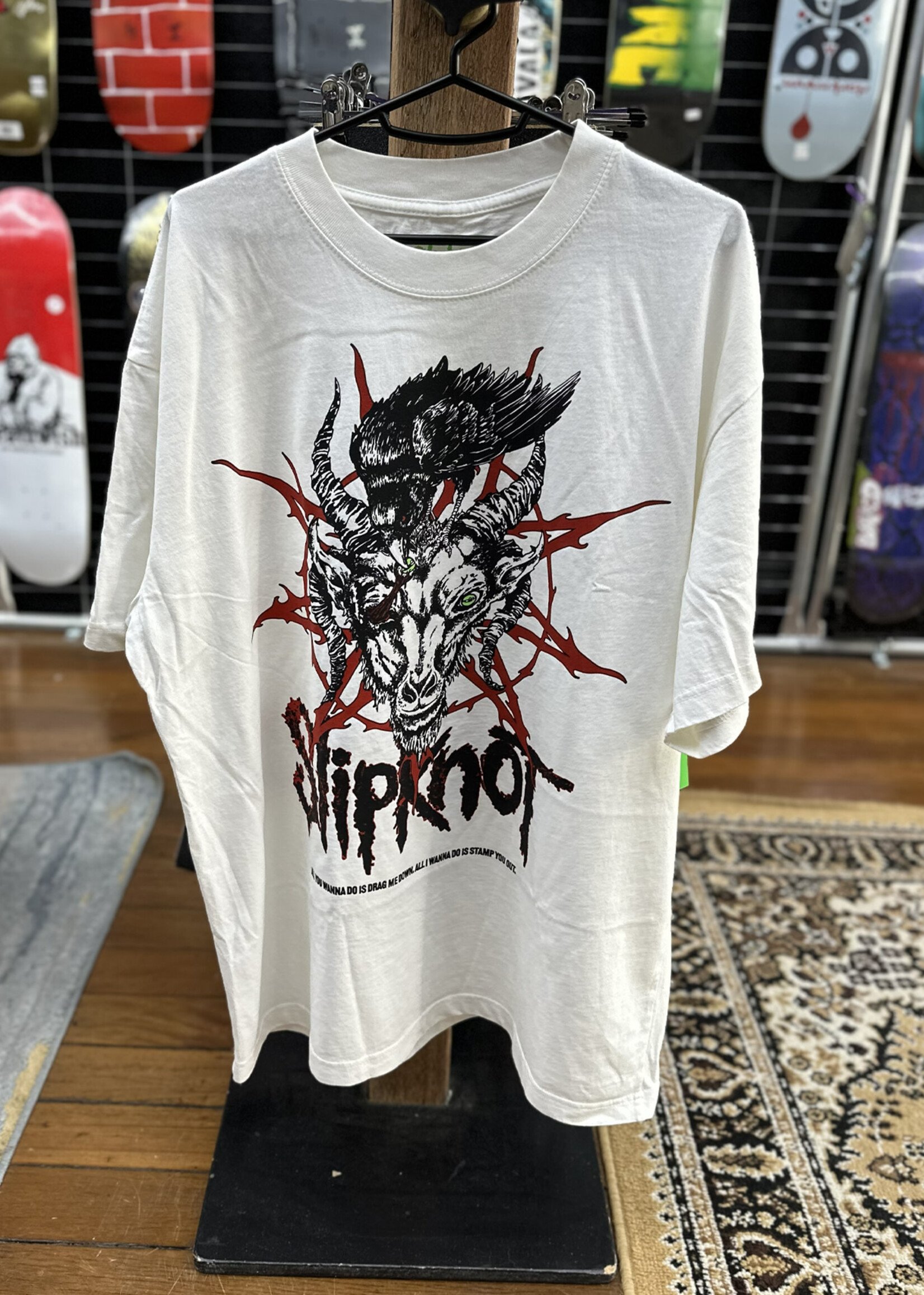 Welcome WELCOME SKATEBOARDS - Slipknot Spit it Out Tee White