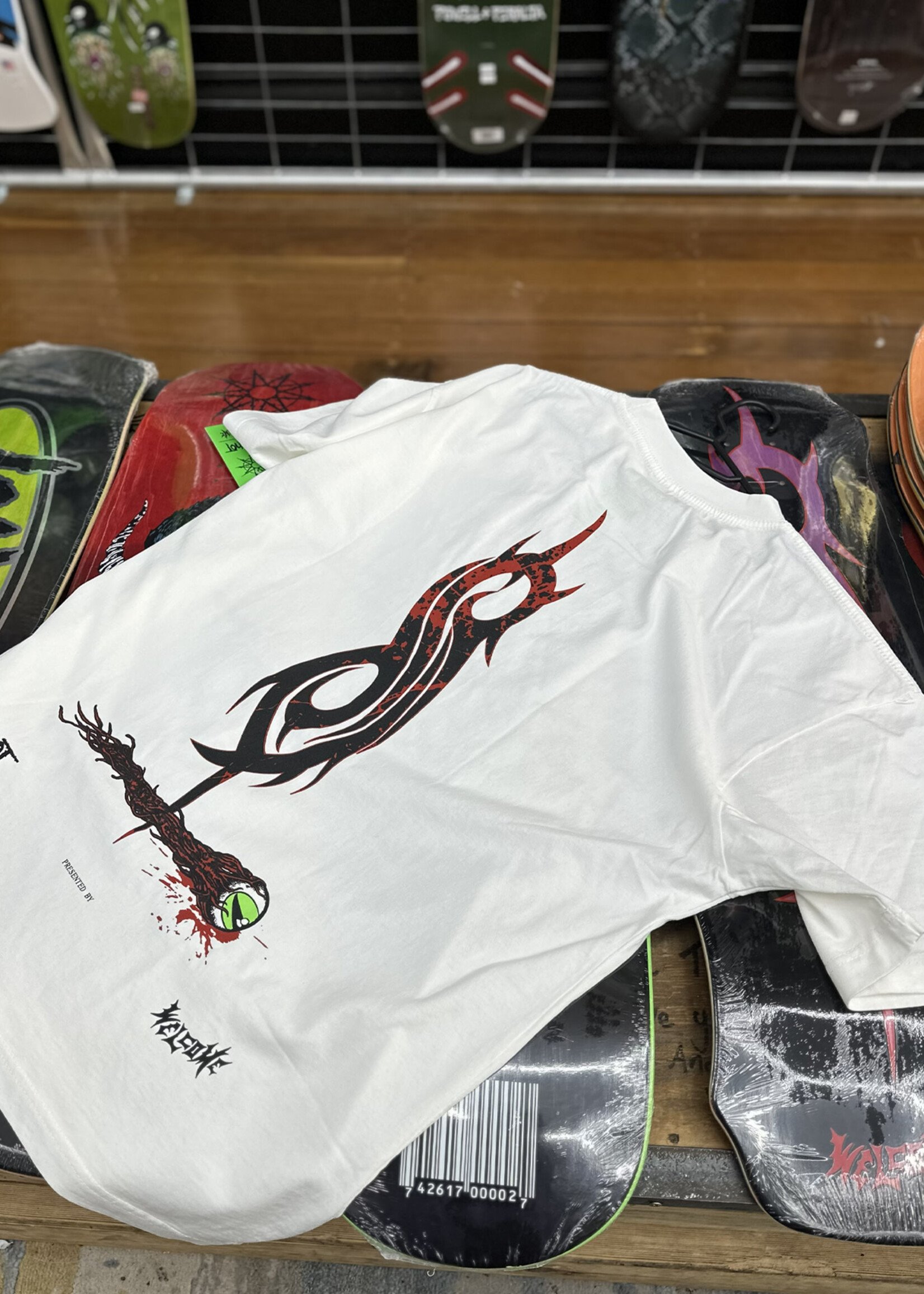 Welcome WELCOME SKATEBOARDS - Slipknot Spit it Out Tee White