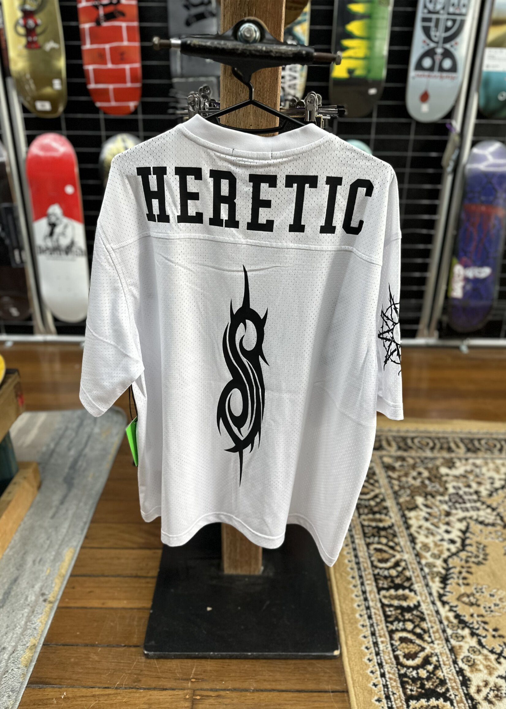 Welcome WELCOME SKATEBOARDS - Slipknot Heretic Mesh Jersey White