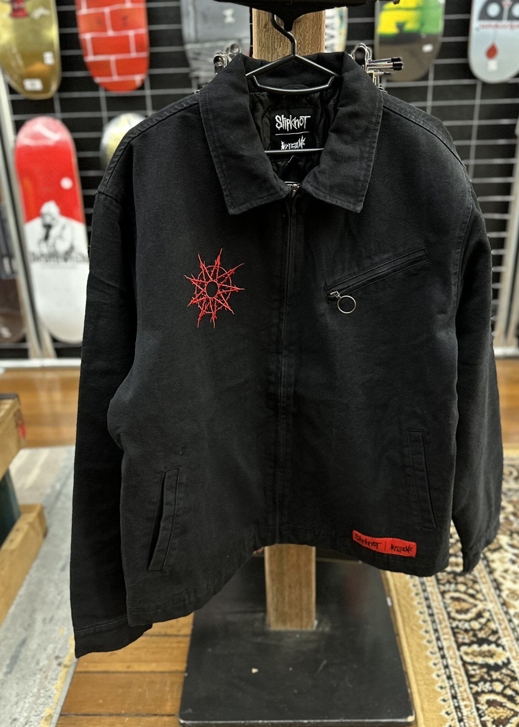 Welcome WELCOME SKATEBOARDS - Slipknot Self-Titled Printed Jacket Black