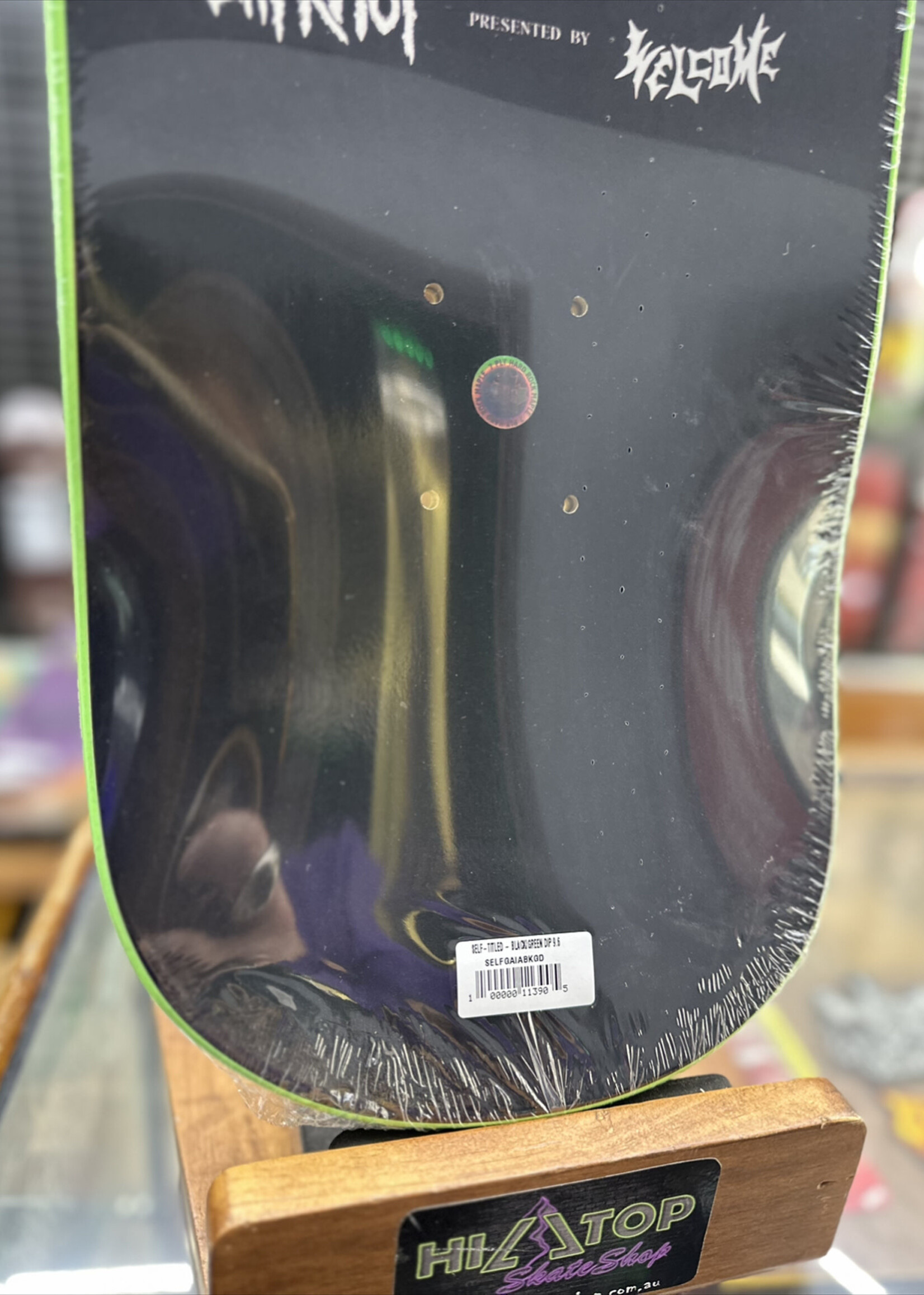 Welcome WELCOME SKATEBOARDS - Slipknot Self-Titled on Gaia Black/Green Dip Deck - 9.75"