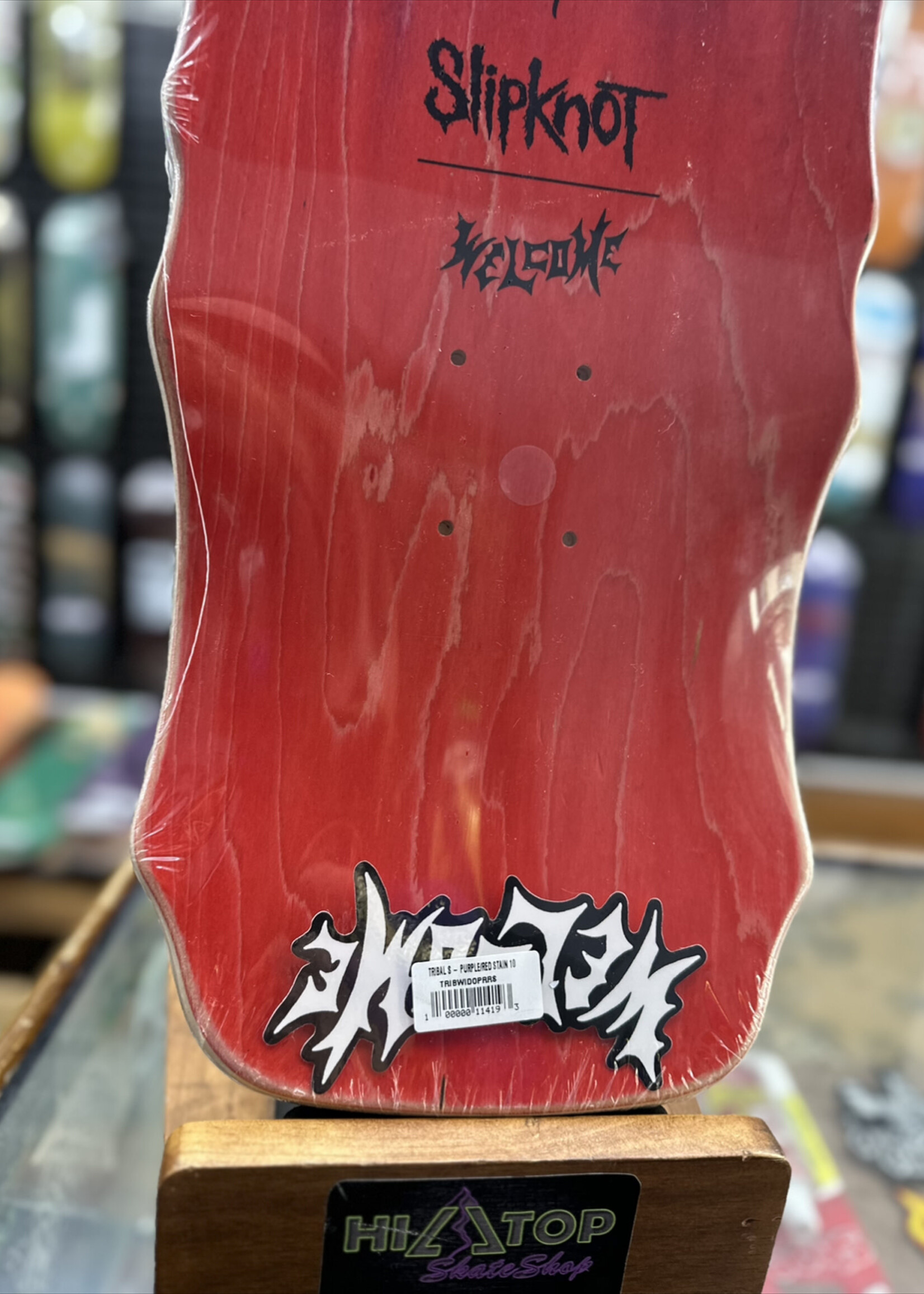 Welcome WELCOME SKATEBOARDS - Slipknot Tribal S on Widow Purple/Red Deck - 9.5"