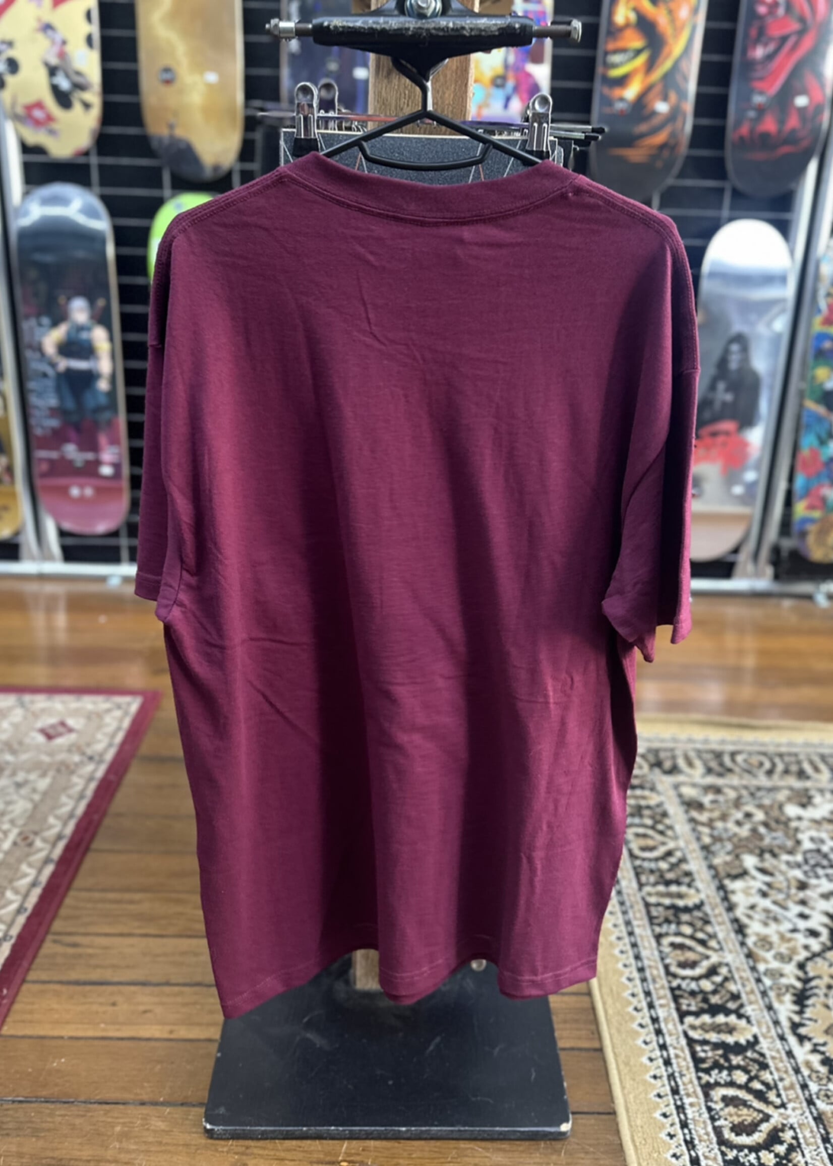 DGK DGK - Golden Lucky Cat Burgandy Tee - Large