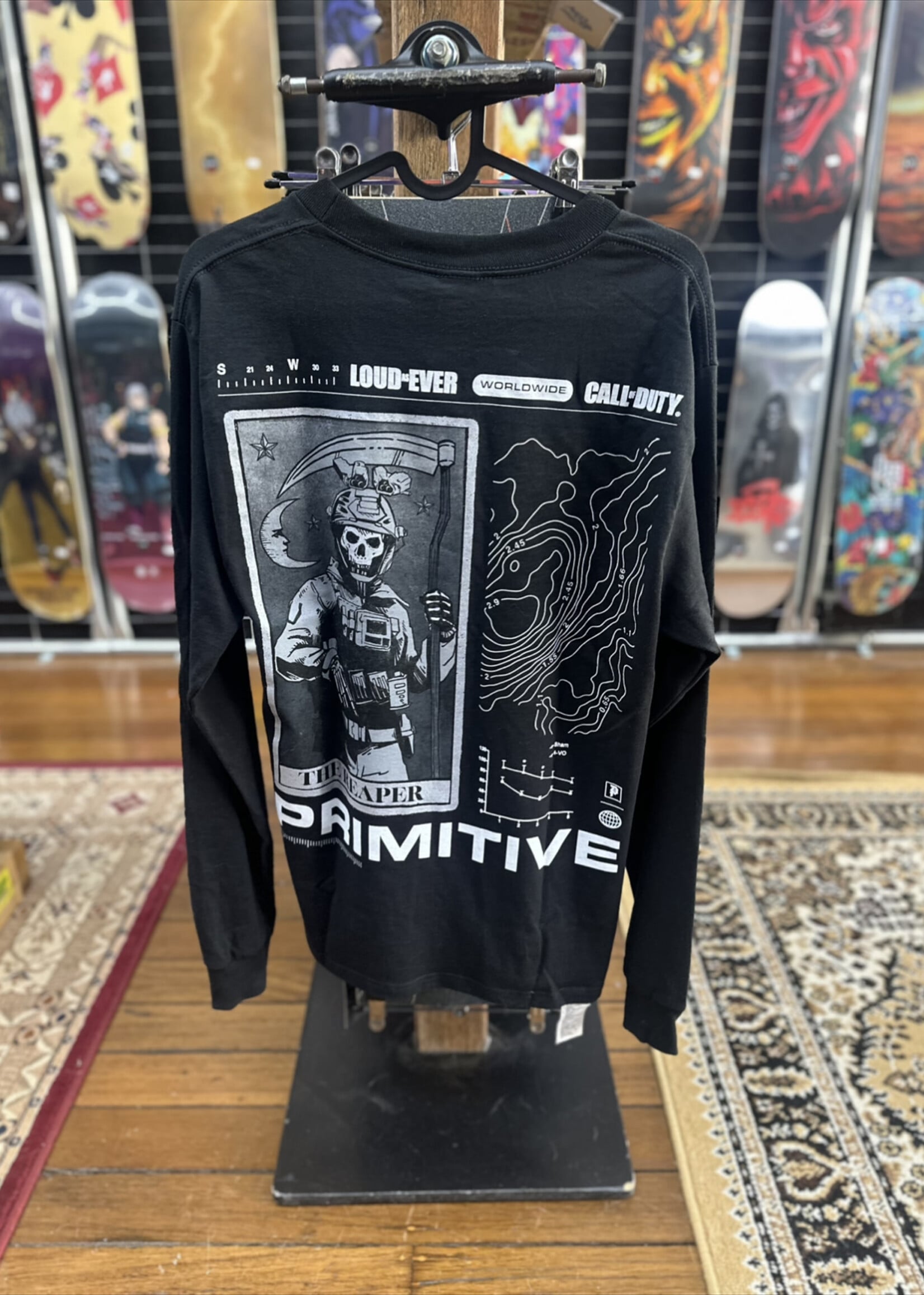 PRIMITIVE PRIMITIVE - COD Tactics Black Long Sleeve Tee - Small