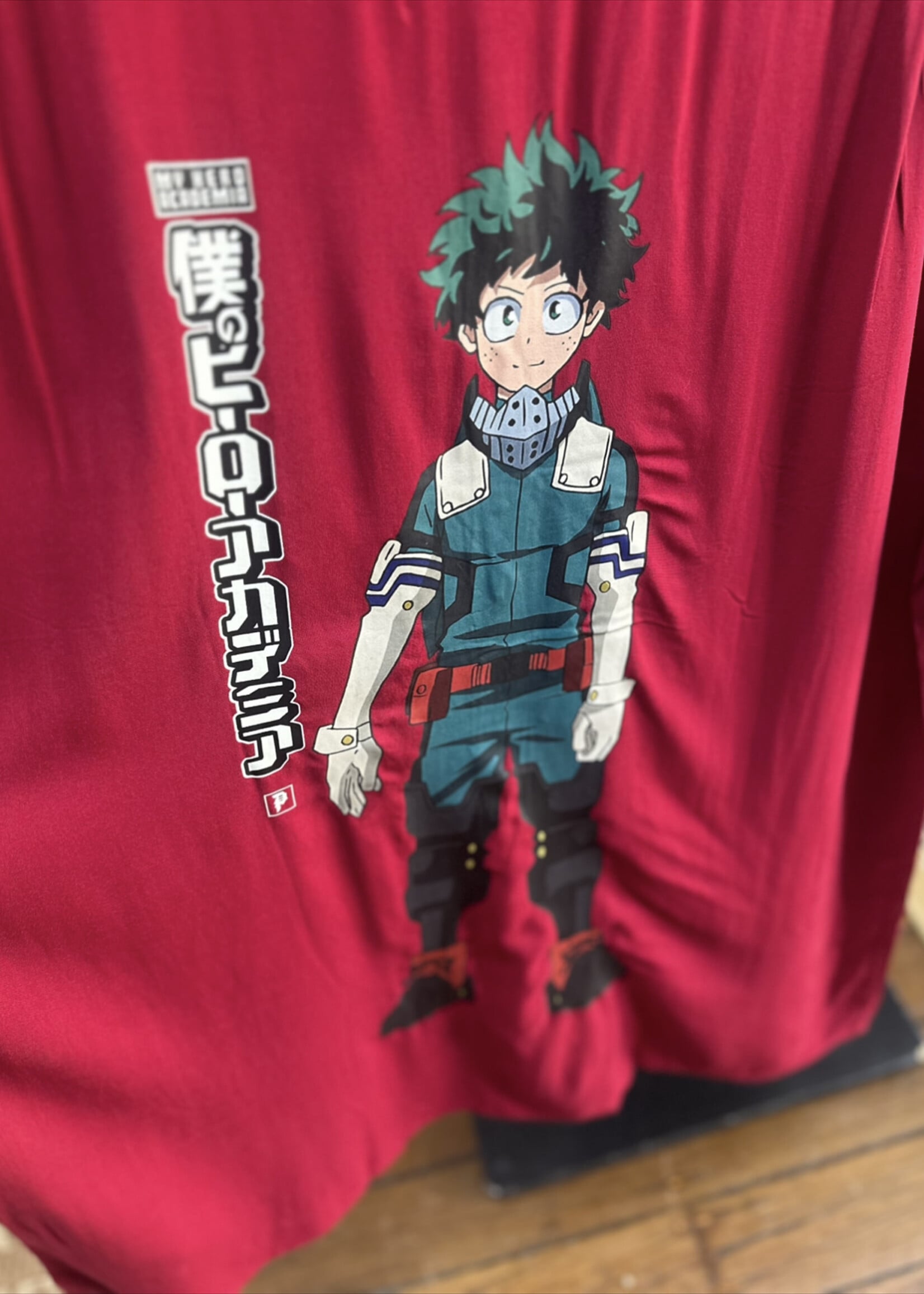 PRIMITIVE PRIMITIVE - My Hero Academia Izuku Midoriya Collard Button-Up Tee - Large