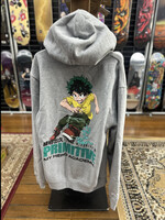 PRIMITIVE PRIMITIVE - My Hero Academia Full Cowl Grey Hoodie - Medium