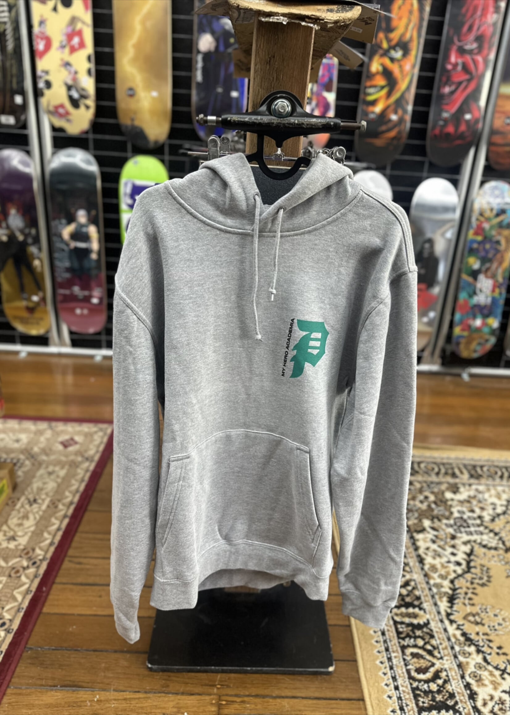 PRIMITIVE PRIMITIVE - My Hero Academia Full Cowl Grey Hoodie - Medium