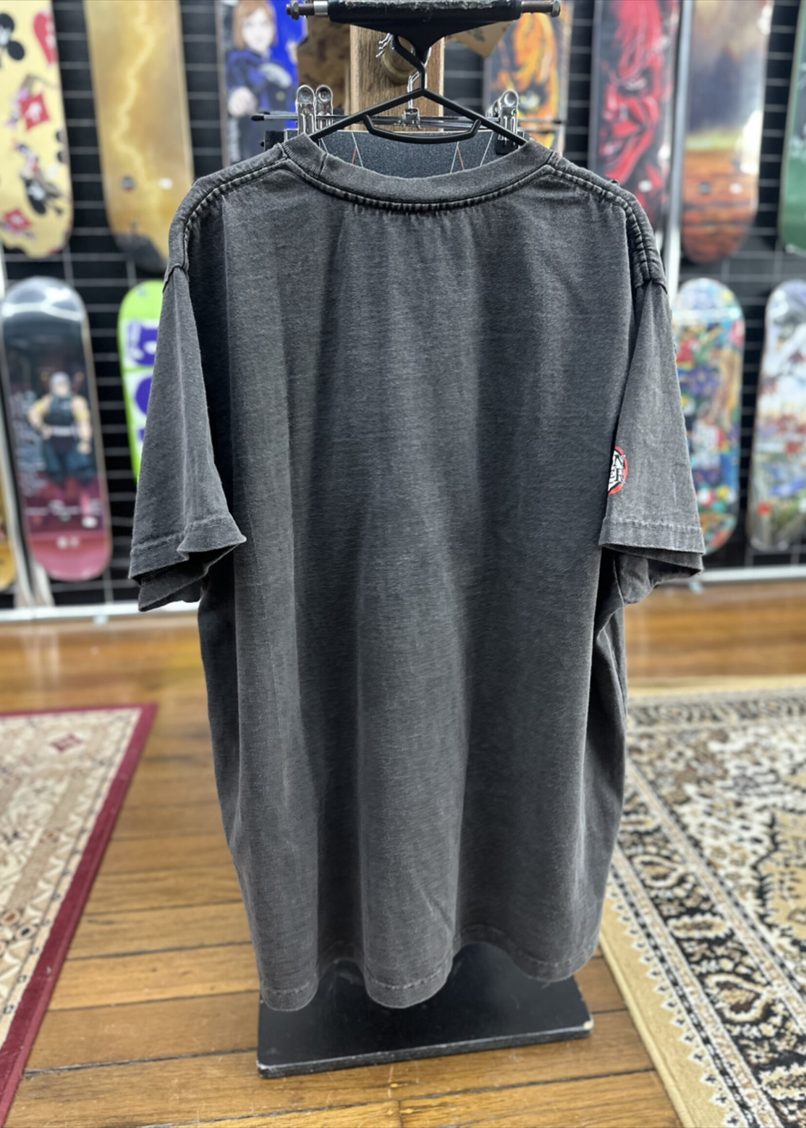 PRIMITIVE PRIMITIVE - Demon Slayer Corp Washed-Out Black Tee - XXLarge