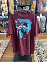 PRIMITIVE PRIMITIVE - My Hero Academia Dirty P Izuku Midoriya Burgandy Tee - Large