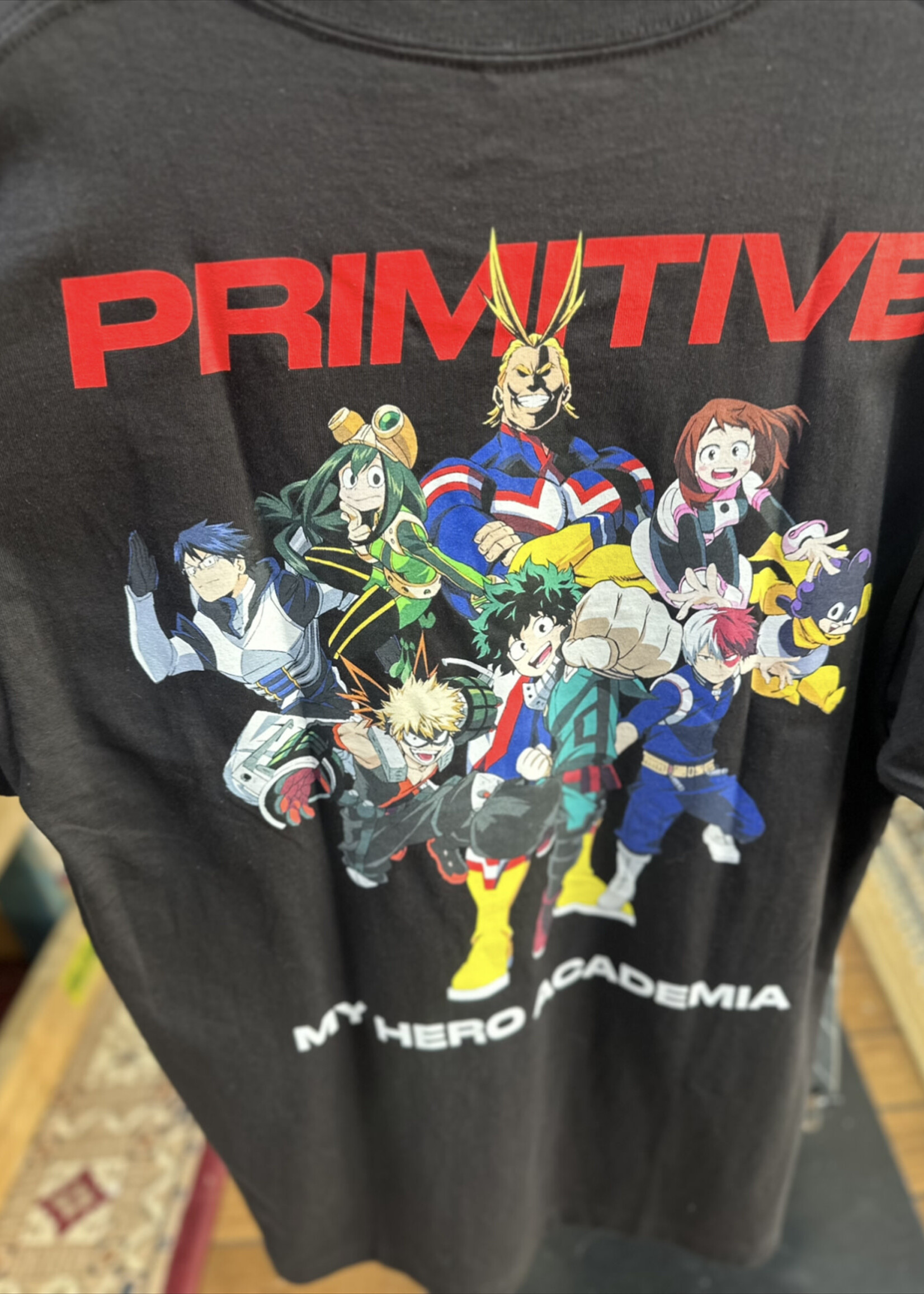 PRIMITIVE PRIMITIVE - My Hero Academia Ensemble Black Tee
