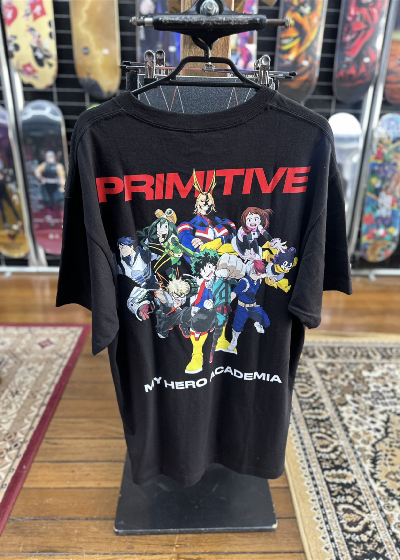 PRIMITIVE PRIMITIVE - My Hero Academia Ensemble Black Tee