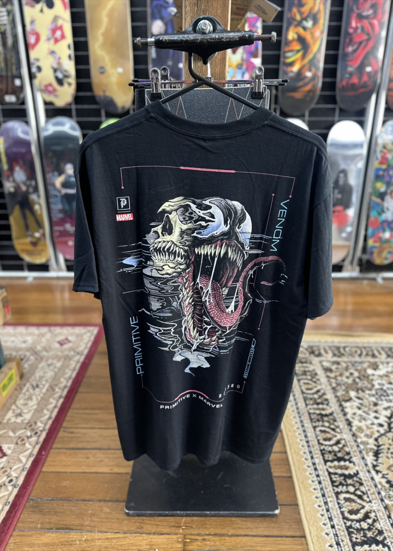 PRIMITIVE PRIMITIVE - Marvel Venom Black Tee - Large
