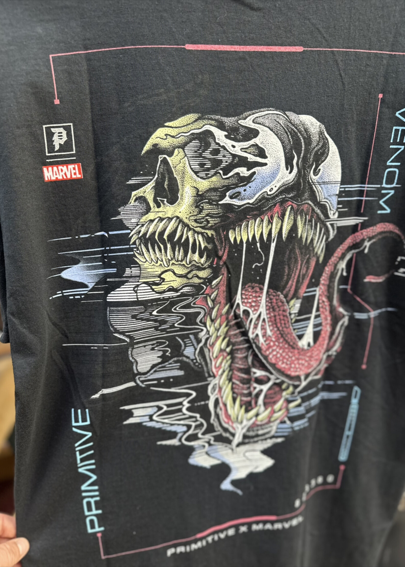 PRIMITIVE PRIMITIVE - Marvel Venom Black Tee - Large