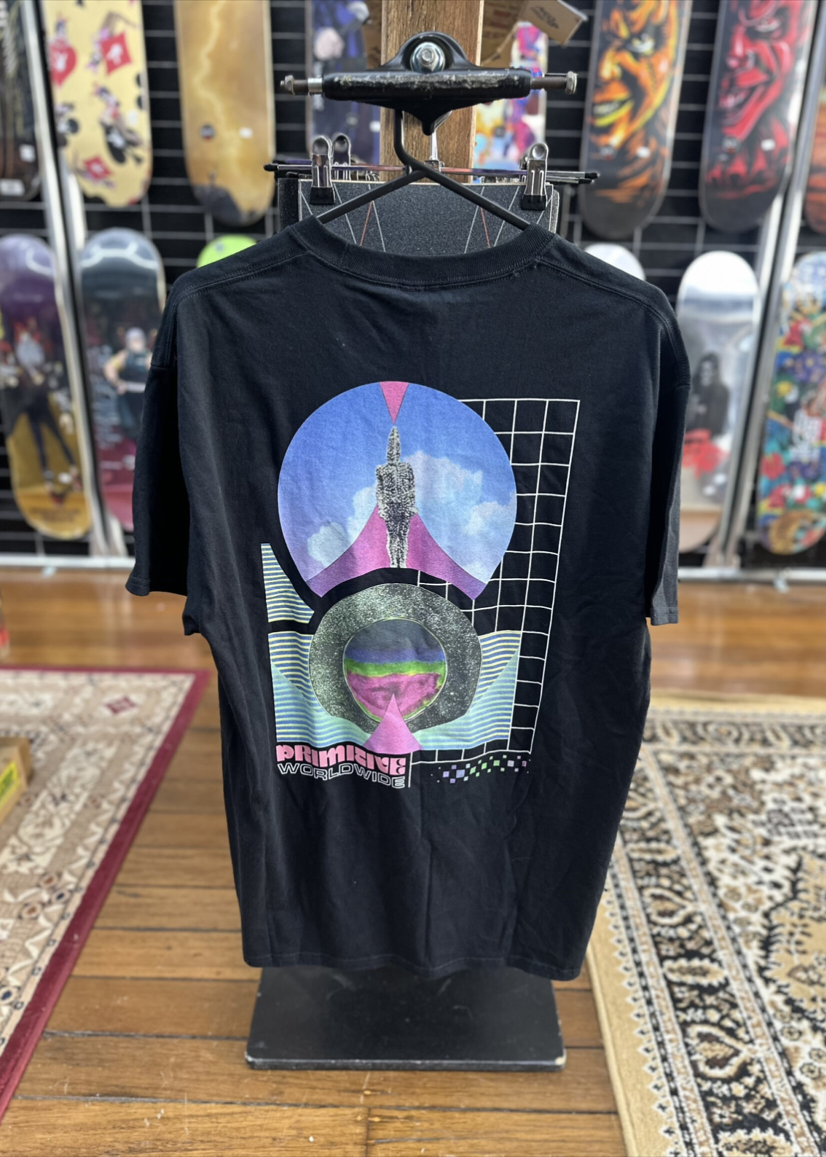 PRIMITIVE PRIMITIVE - Revolver Black Tee - Large