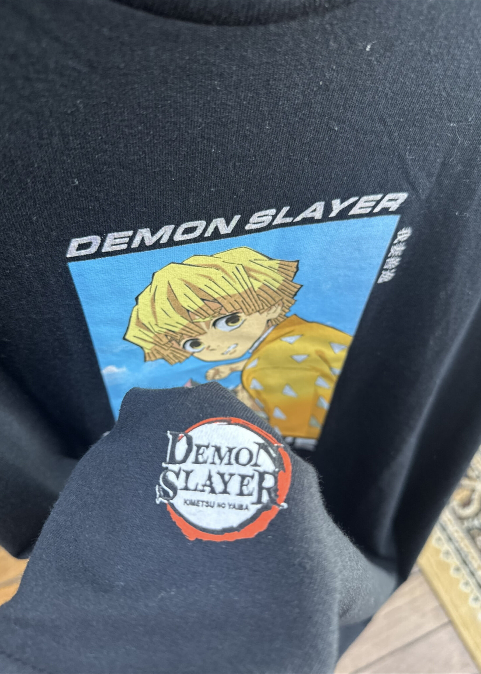 PRIMITIVE PRIMITIVE - Demon Slayer Zenitsu Inosuke Black Tee - Large