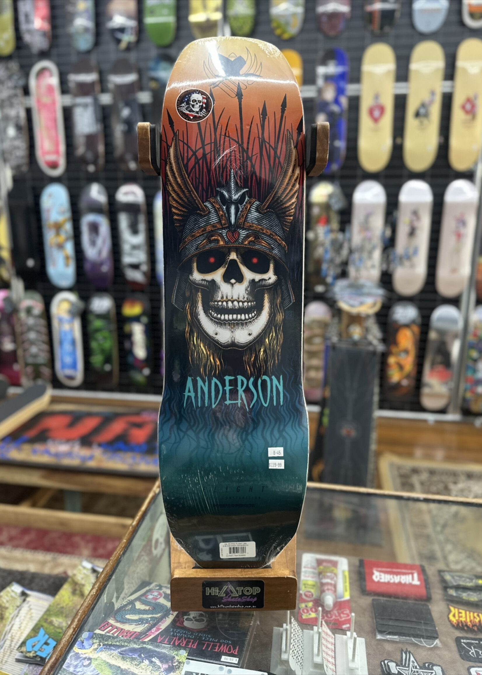 Powell Peralta POWELL PERALTA - Andy Anderson Heron Skull Flight Deck - 8.45"