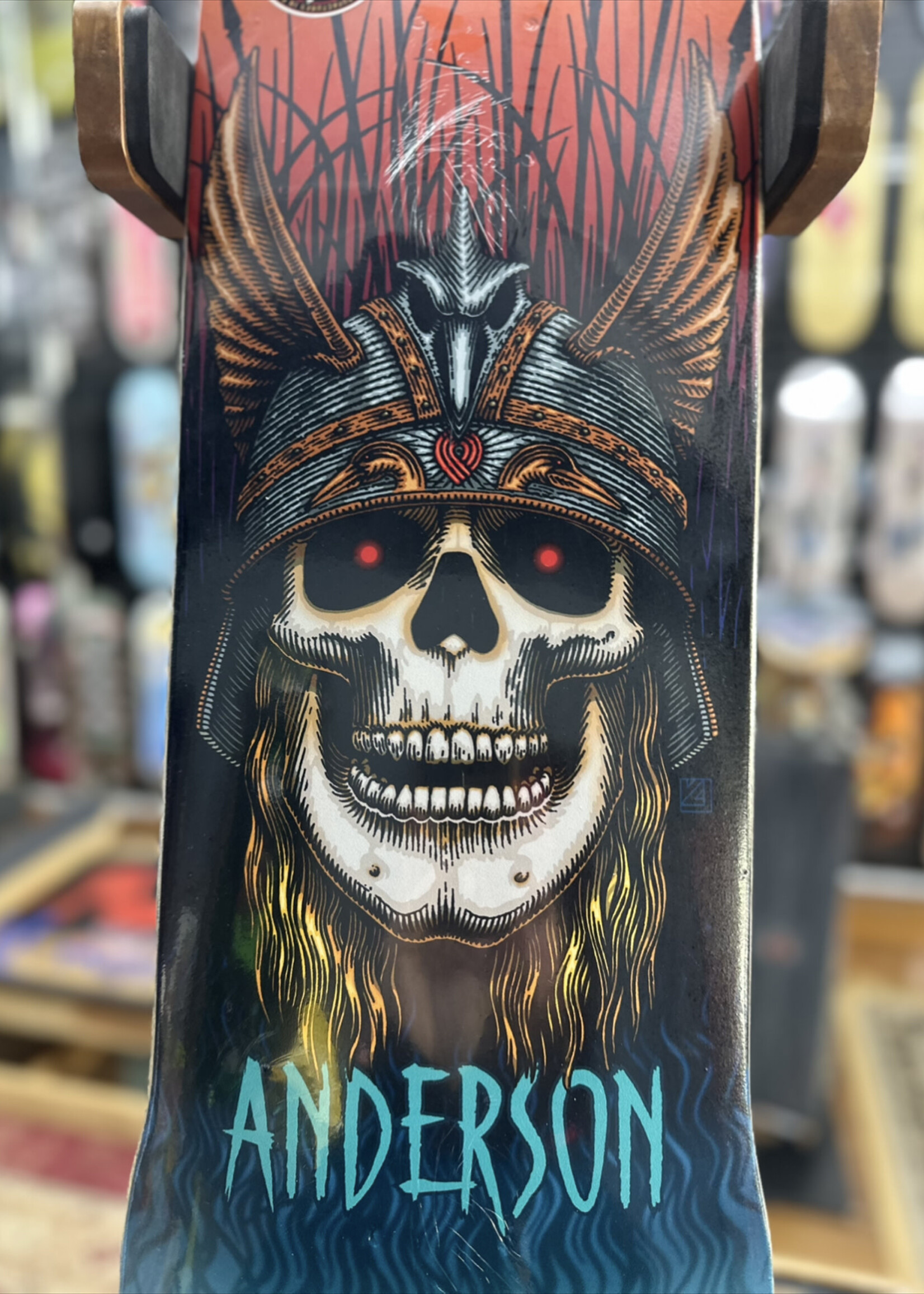 Powell Peralta POWELL PERALTA - Andy Anderson Heron Skull Flight Deck - 8.45"