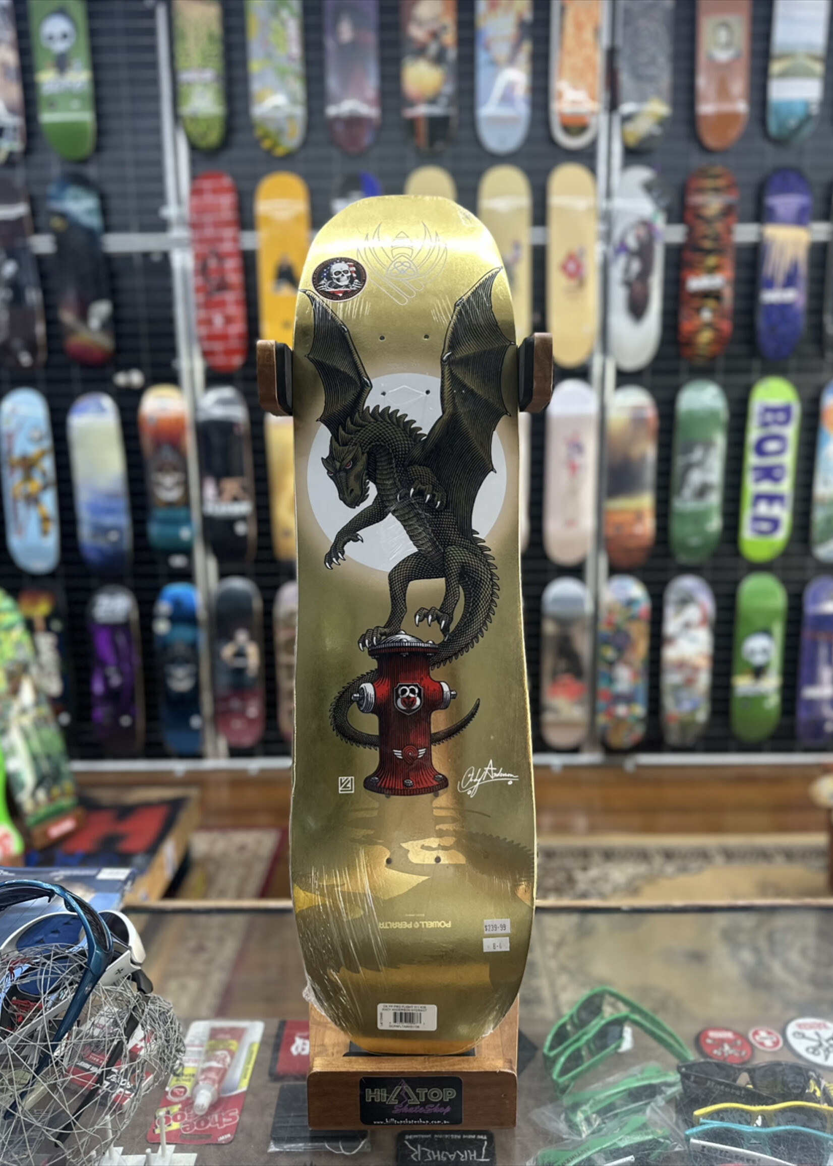 Powell Peralta POWELL PERALTA - Andy Anderson Hydrant Gold Flight Deck - 8.4"