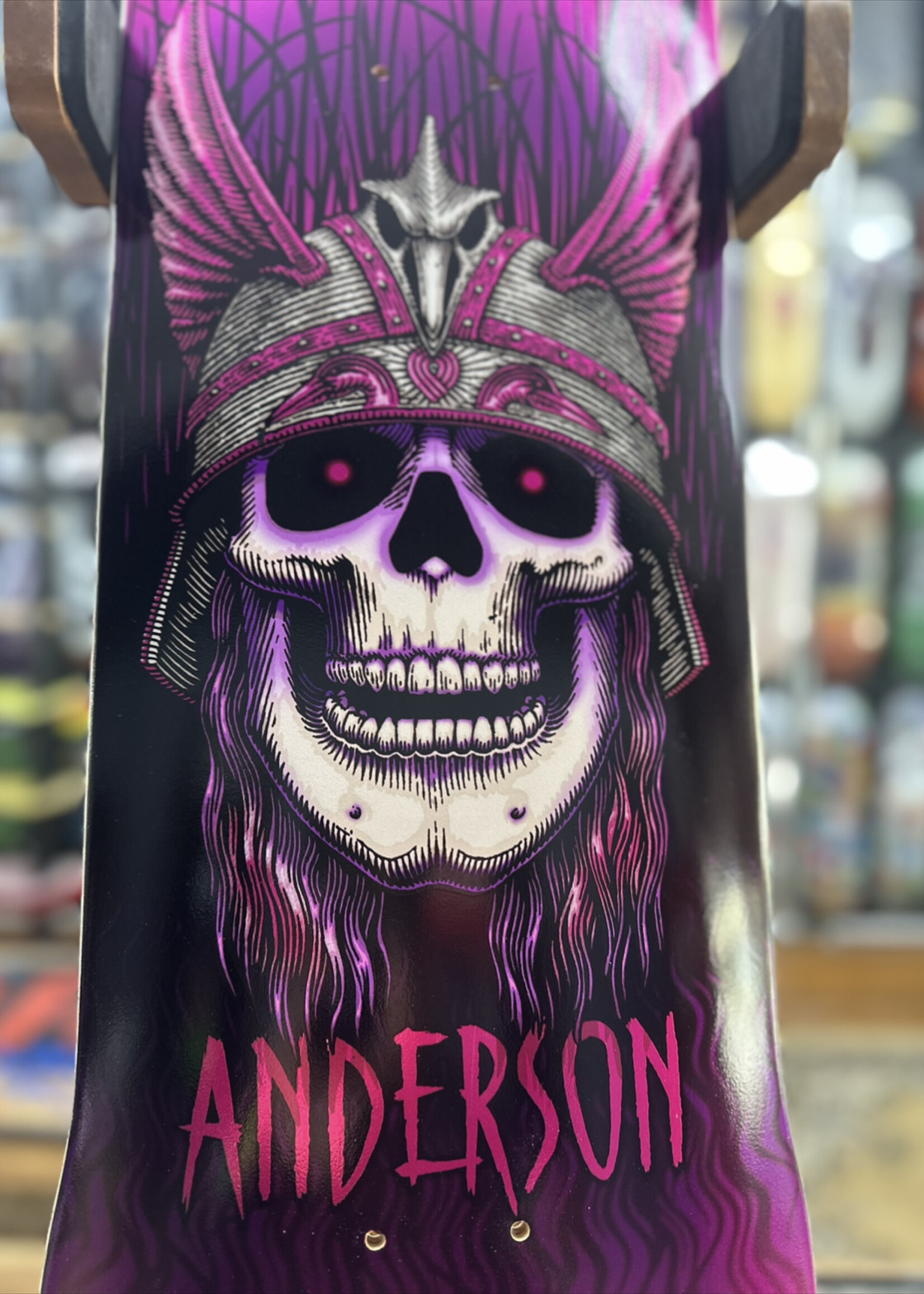 Powell Peralta POWELL PERALTA - Andy Anderson Heron Skull Pink Foil - 9.13"