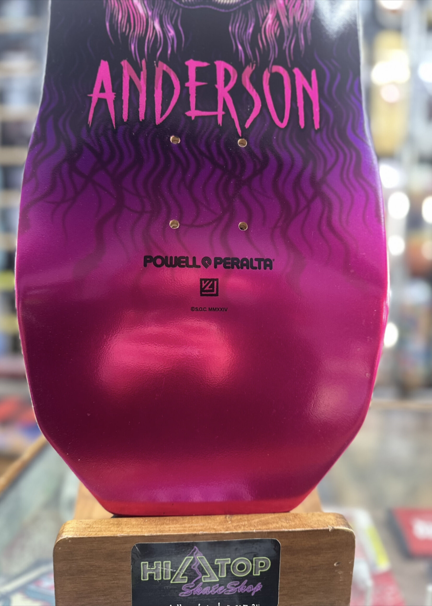Powell Peralta POWELL PERALTA - Andy Anderson Heron Skull Pink Foil - 9.13"
