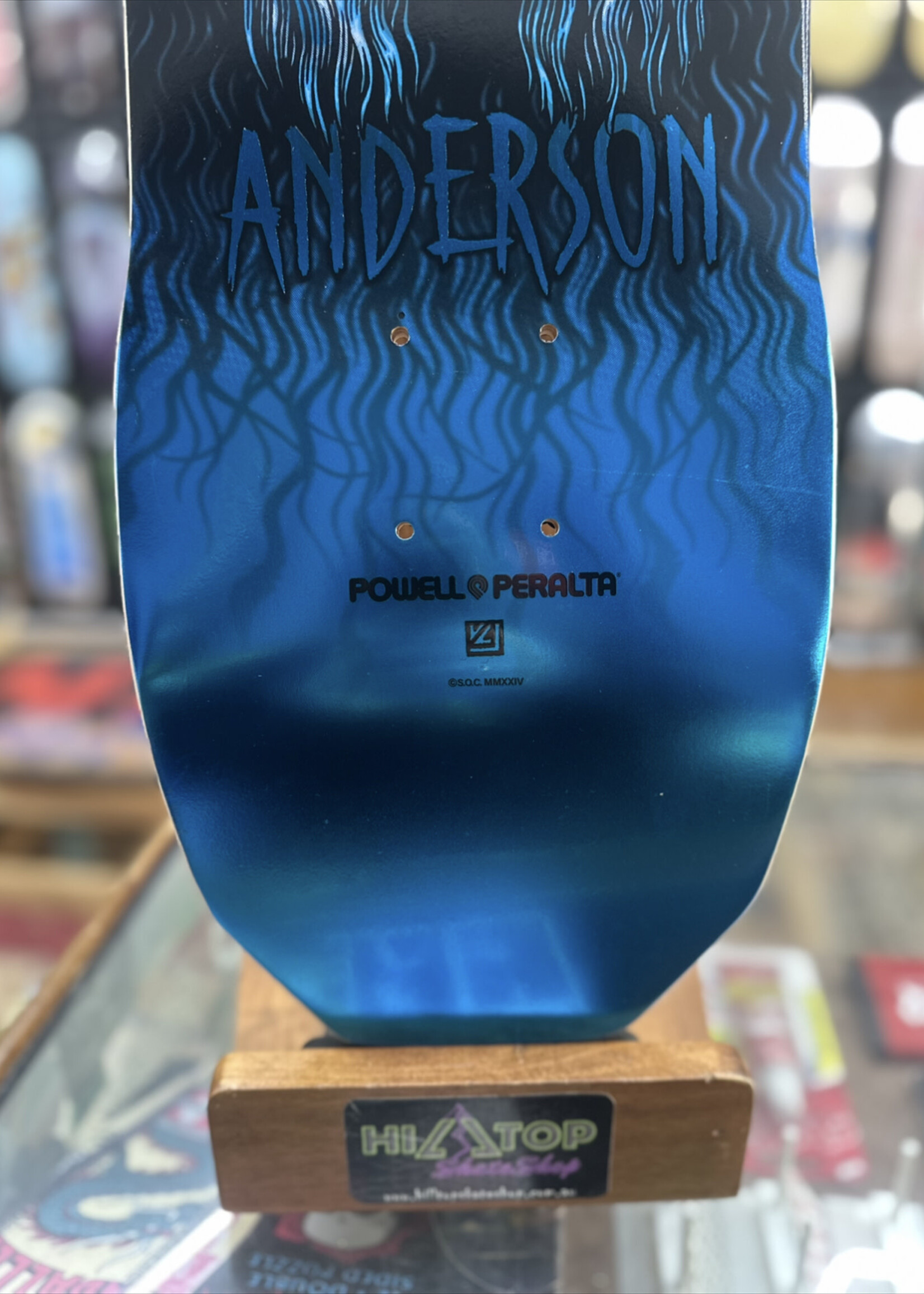 Powell Peralta POWELL PERALTA - Andy Anderson Heron Skull Blue Foil - 8.45"