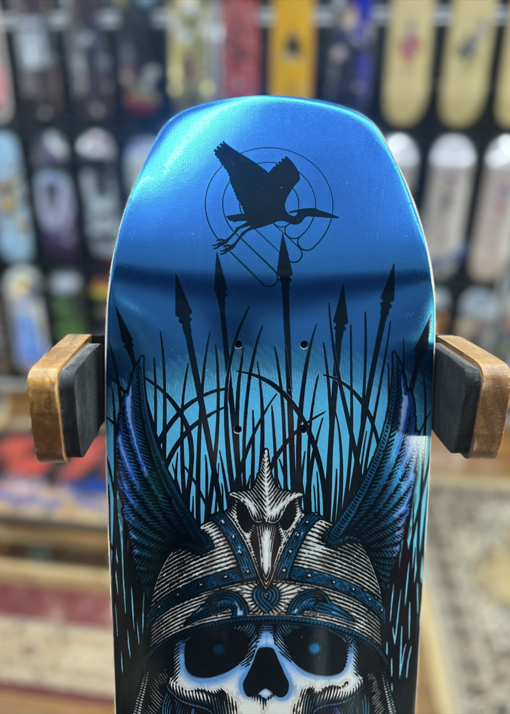 Powell Peralta POWELL PERALTA - Andy Anderson Heron Skull Blue Foil - 8.45"