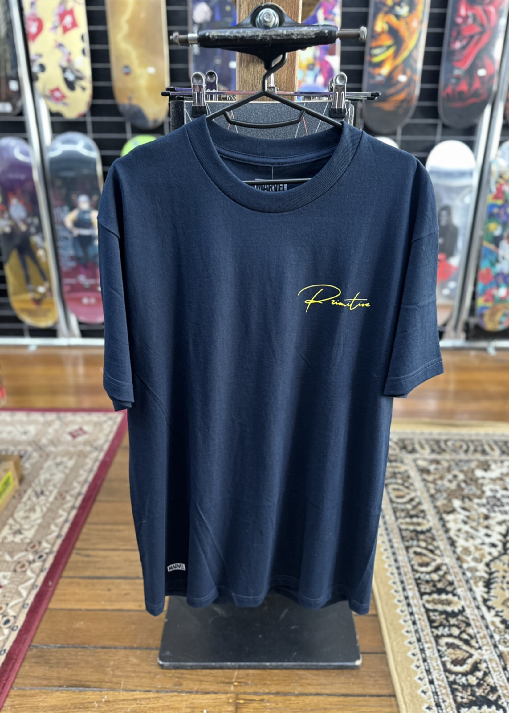 PRIMITIVE PRIMITIVE - Marvel Wolverine Navy Tee - Large
