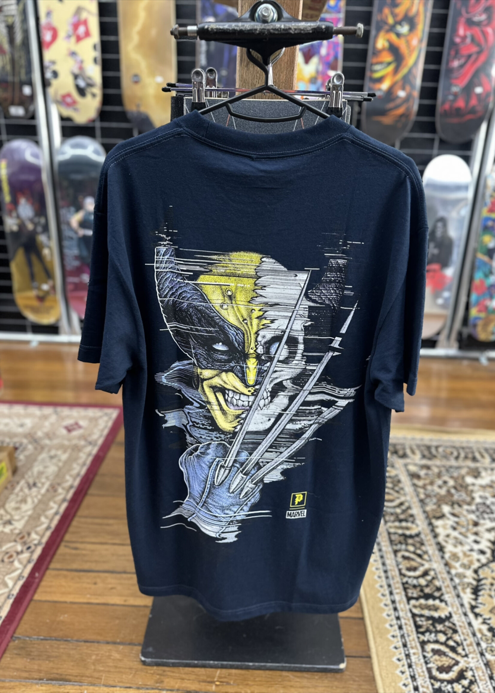 PRIMITIVE PRIMITIVE - Marvel Wolverine Navy Tee - Large