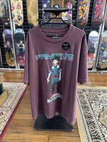PRIMITIVE PRIMITIVE - My Hero Academia Izuku Midoriya Washed-Out Burgandy Tee - XLarge