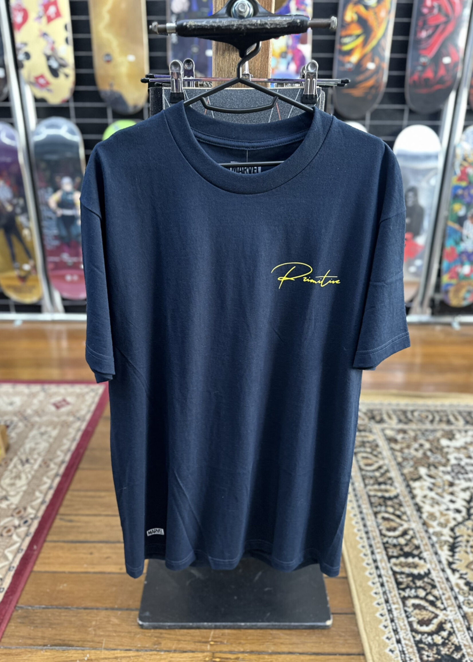 PRIMITIVE PRIMITIVE - Marvel Wolverine Navy Tee - Large