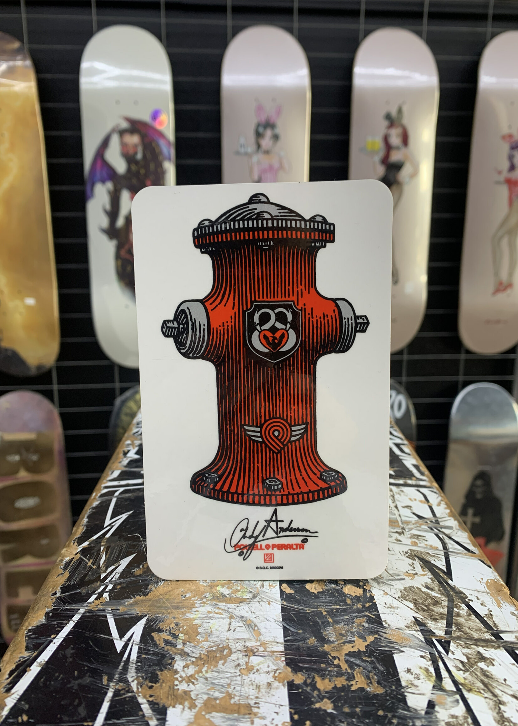 Powell Peralta POWELL PERLTA - Andy Anderson Hydrant Sticker - 6"