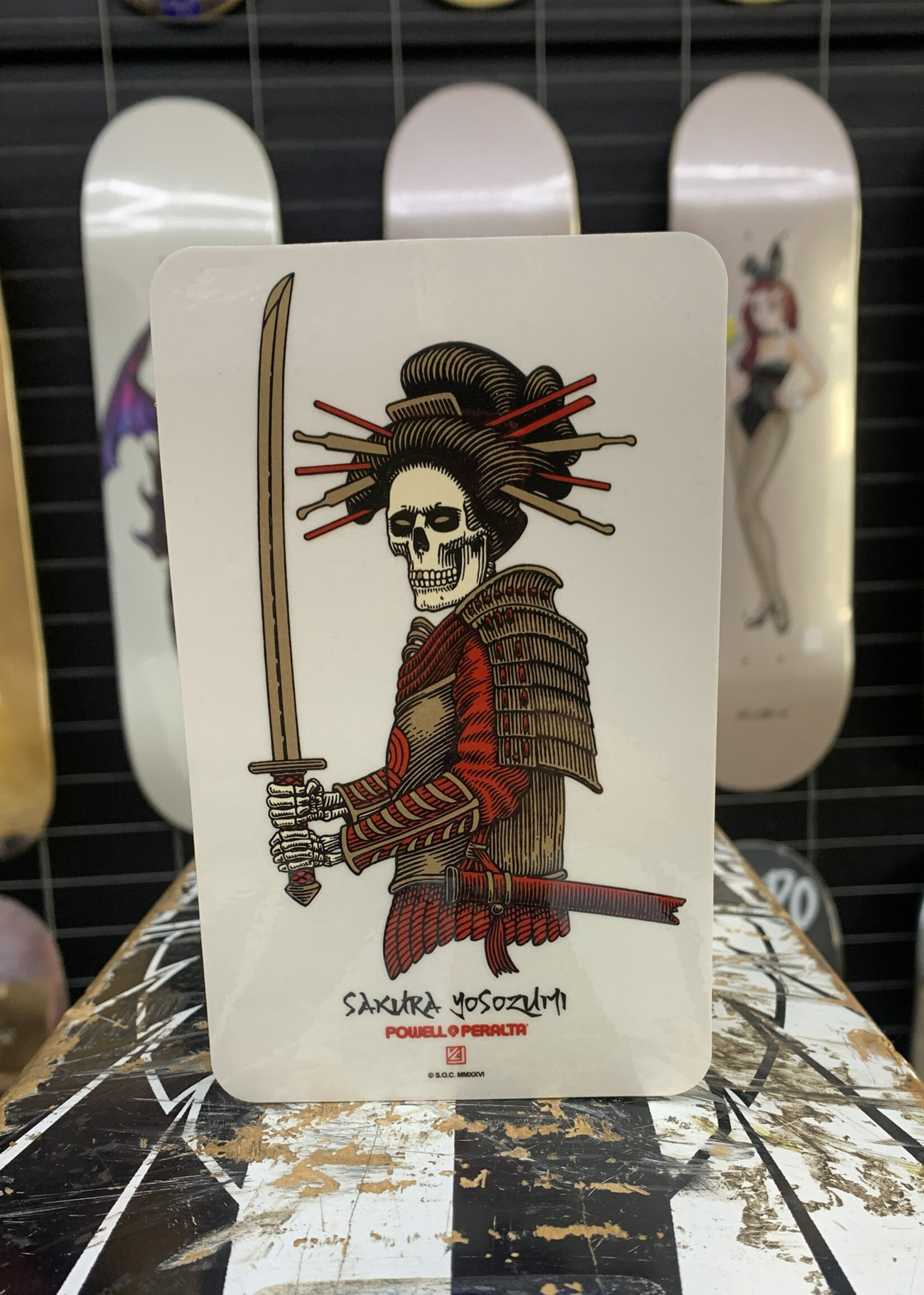 Powell Peralta POWELL PERALTA - Yosozumi Samurai Sticker - 6"