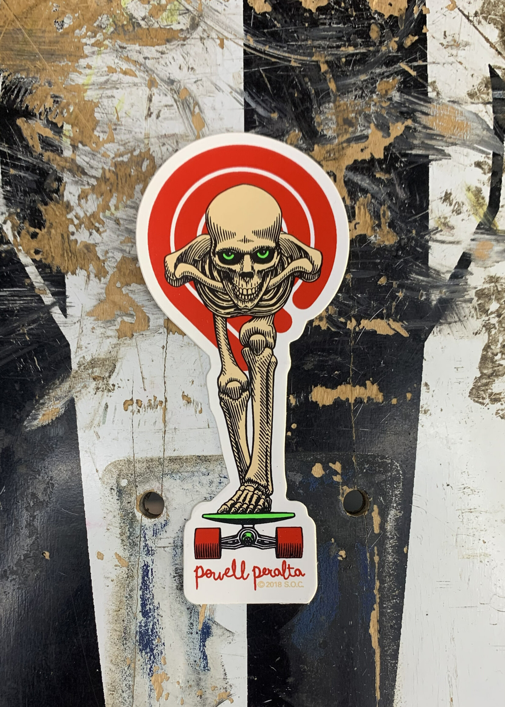 Powell Peralta POWELL PERALTA - Tucking Skeleton Sticker - 3.6"