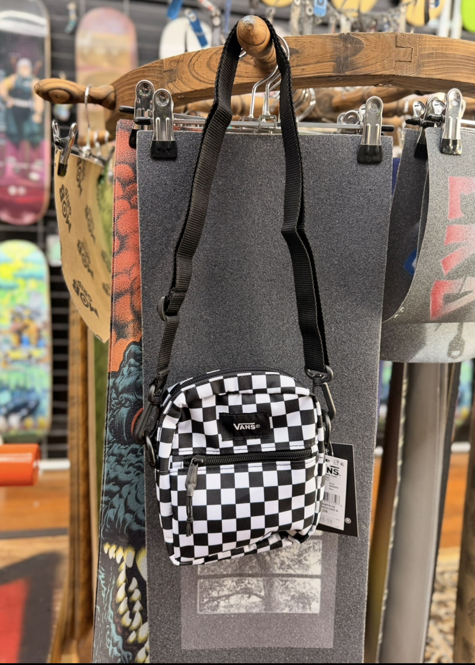 Vans VANS - Bail Shoulder Bag - Black/White Checker