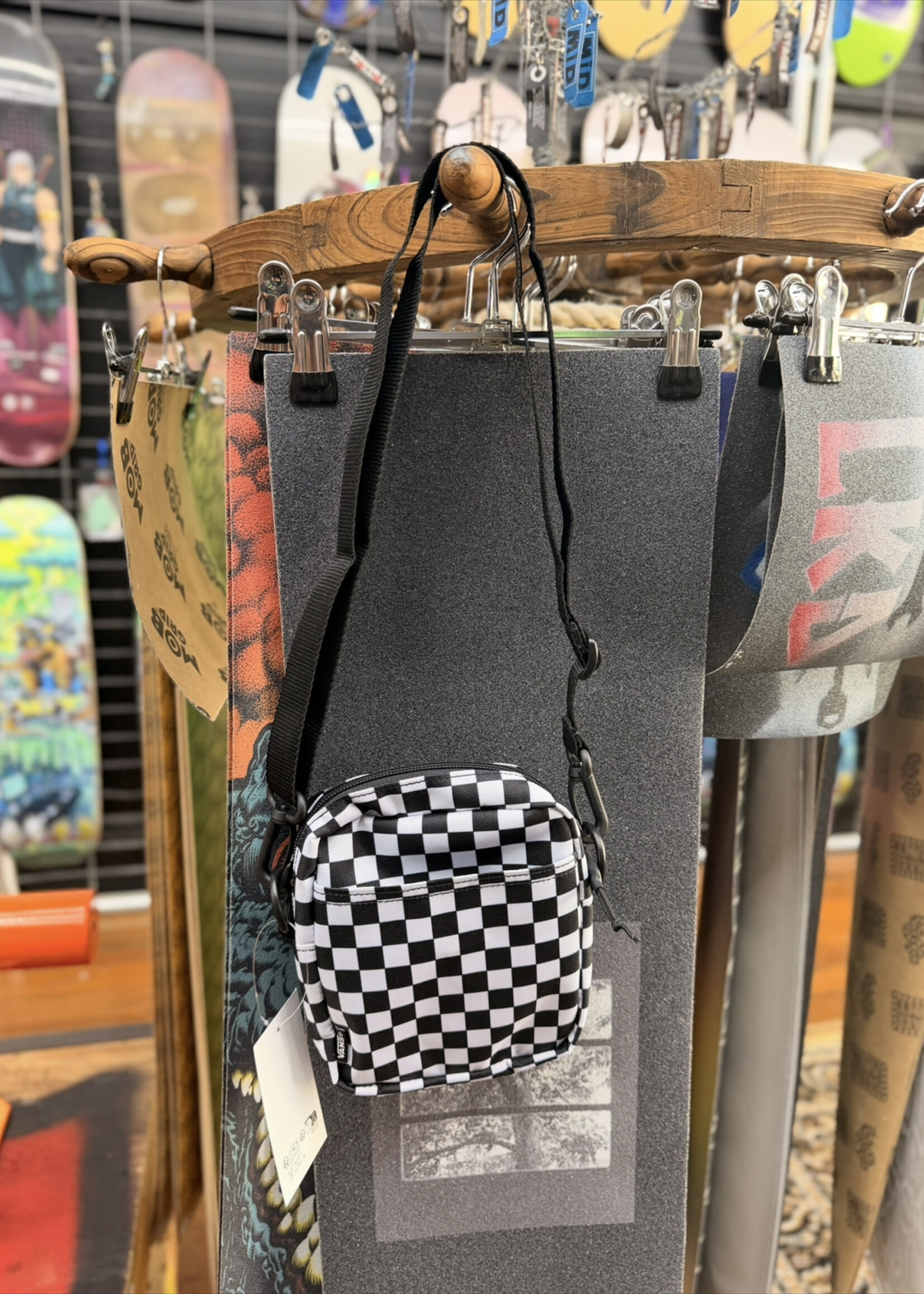 Vans VANS - Bail Shoulder Bag - Black/White Checker
