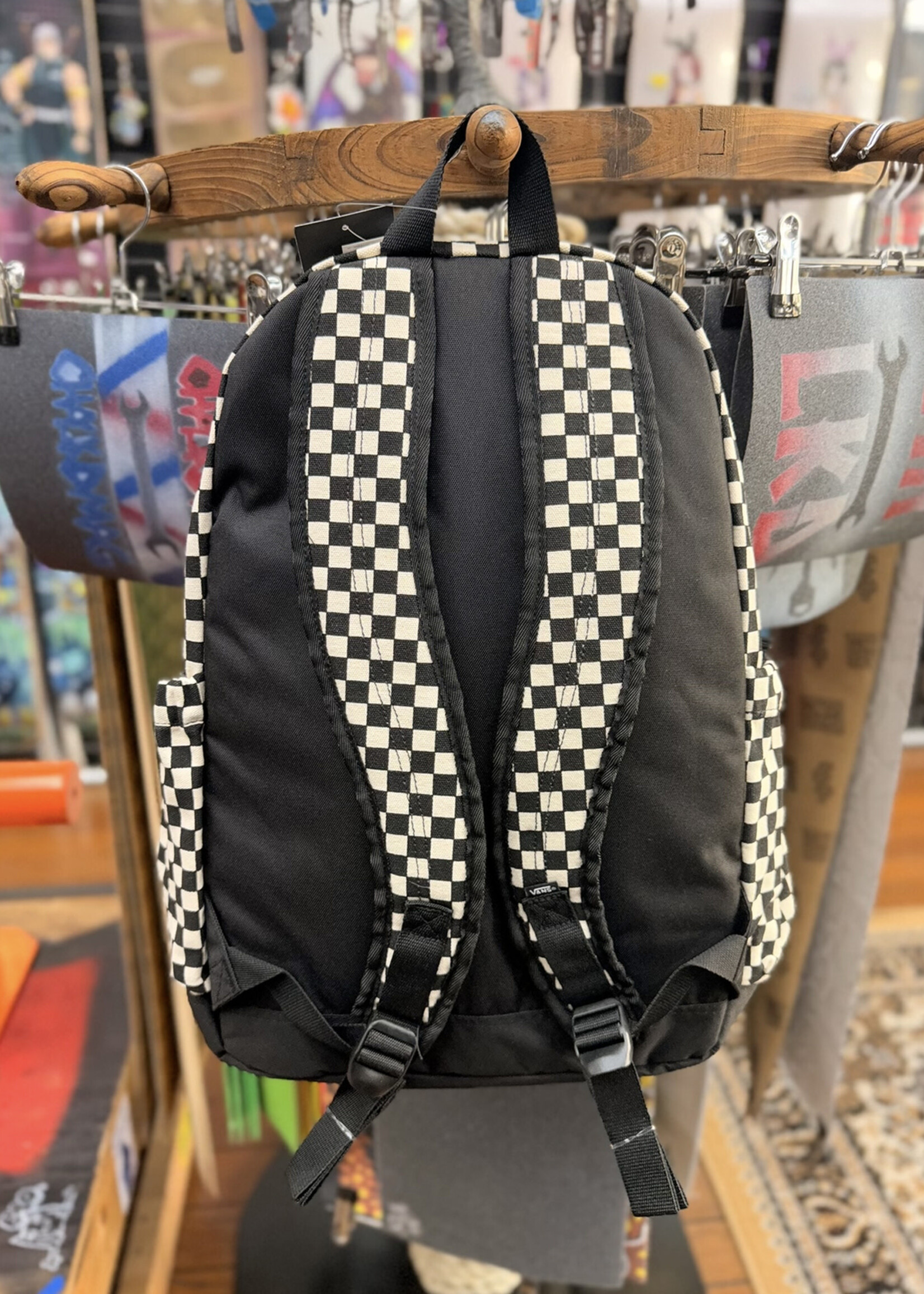 Vans VANS - New Skool Backpack - Black/Natural Checker