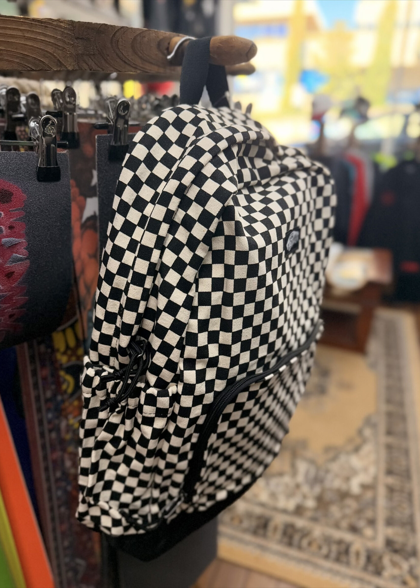 Vans VANS - New Skool Backpack - Black/Natural Checker