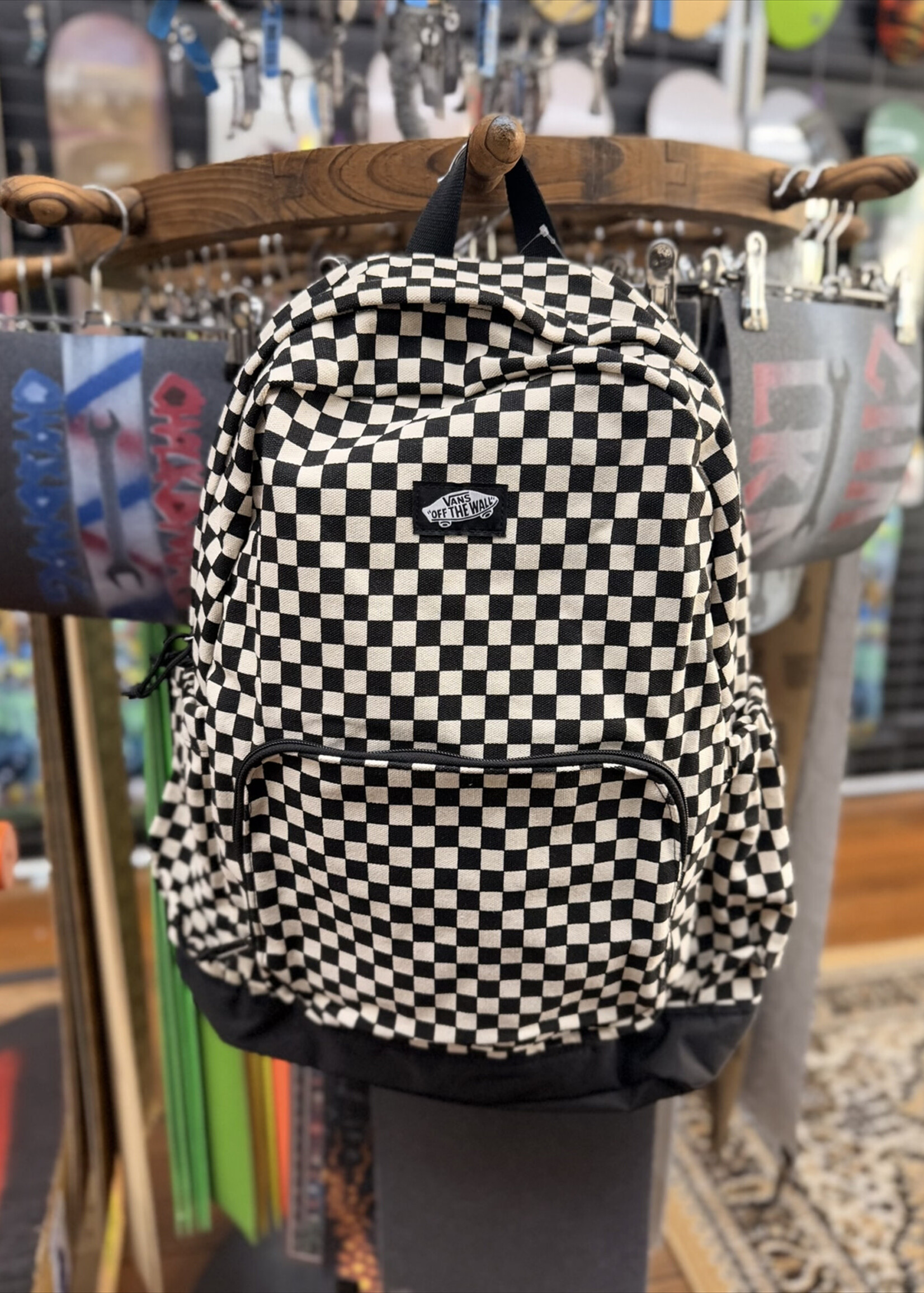 Vans VANS - New Skool Backpack - Black/Natural Checker
